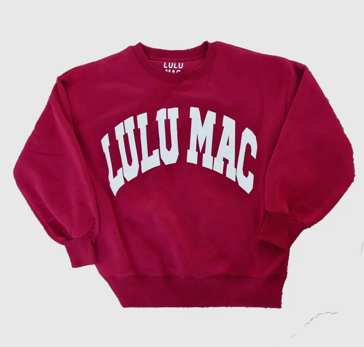 LuLu Mac Crimson/White Sweatshirt