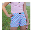 LuLu Mac Youth Blue/Pink Check Shorts