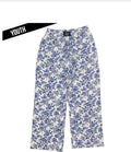 LuLU Mac Youth  Blue Floral Pants