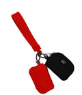 LuLu Mac Double Pouch Wristlet Red/Black