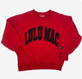 LuLu Mac Red/ Black Stitch Sweatshirt