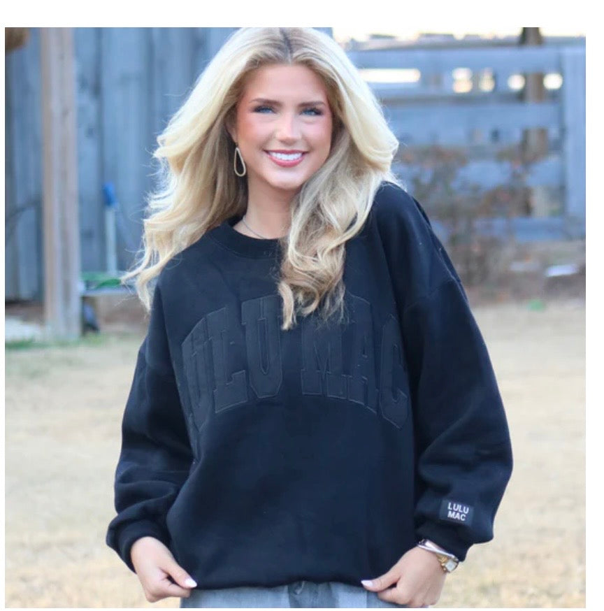 LuLu Mac Black Sweatshirt