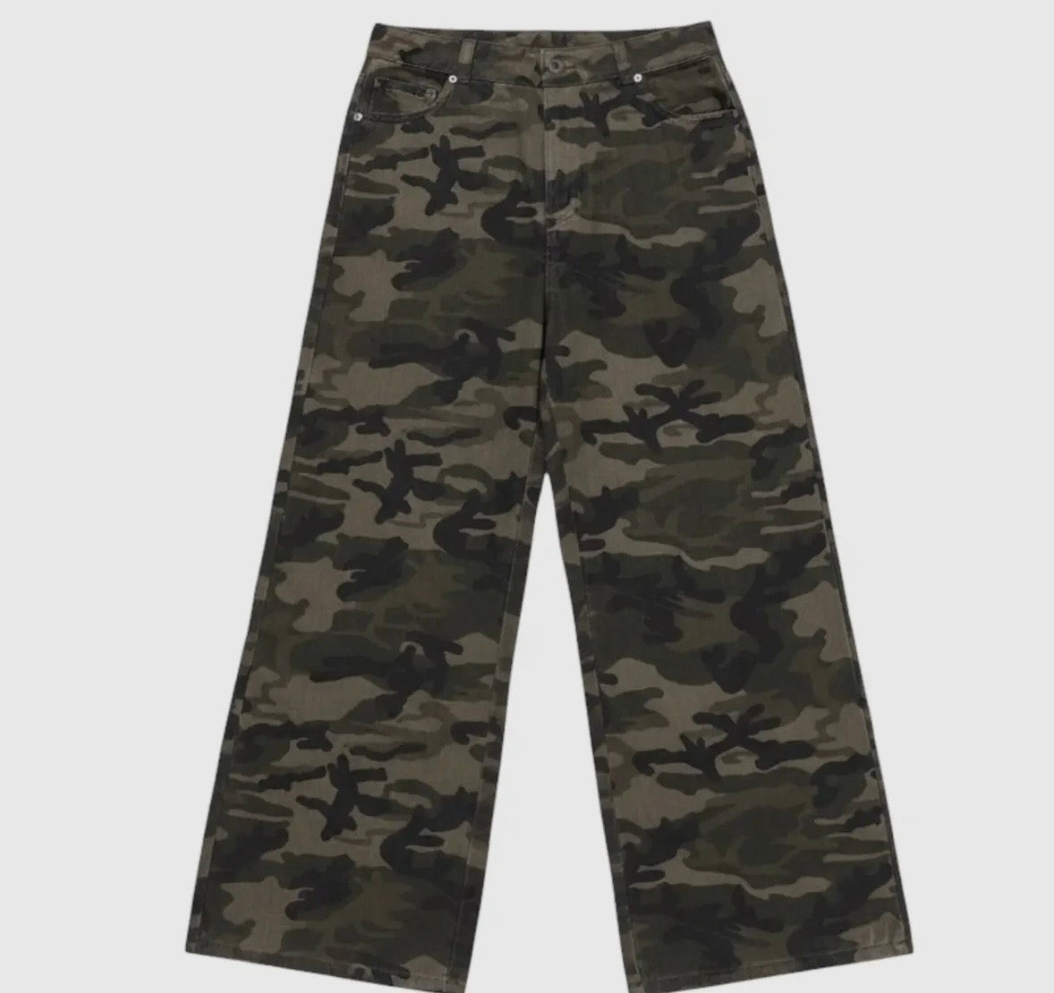 Camo Wide Leg Jean