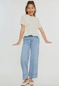 Kan Kan   High Rise Cropped Wide Leg