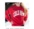 Youth Red Sweatshirt w/white