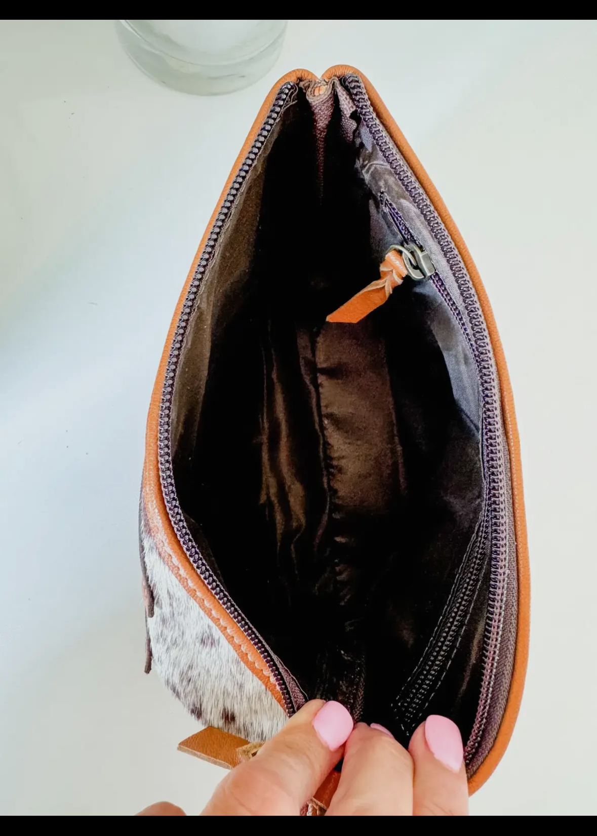 Cowhide Aztec Hair Bag