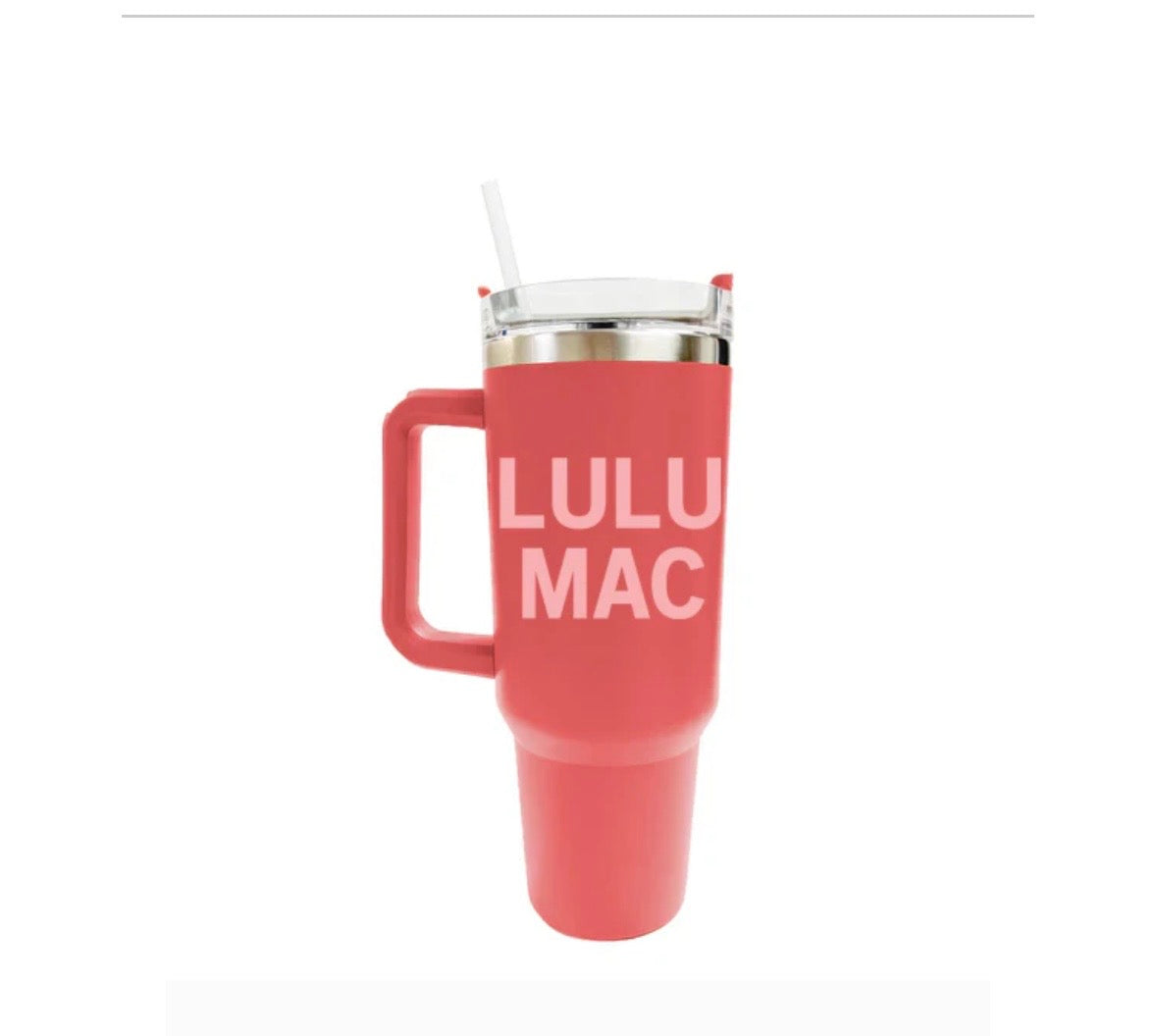 LuLu Mac Morgan Tumbler-Coral