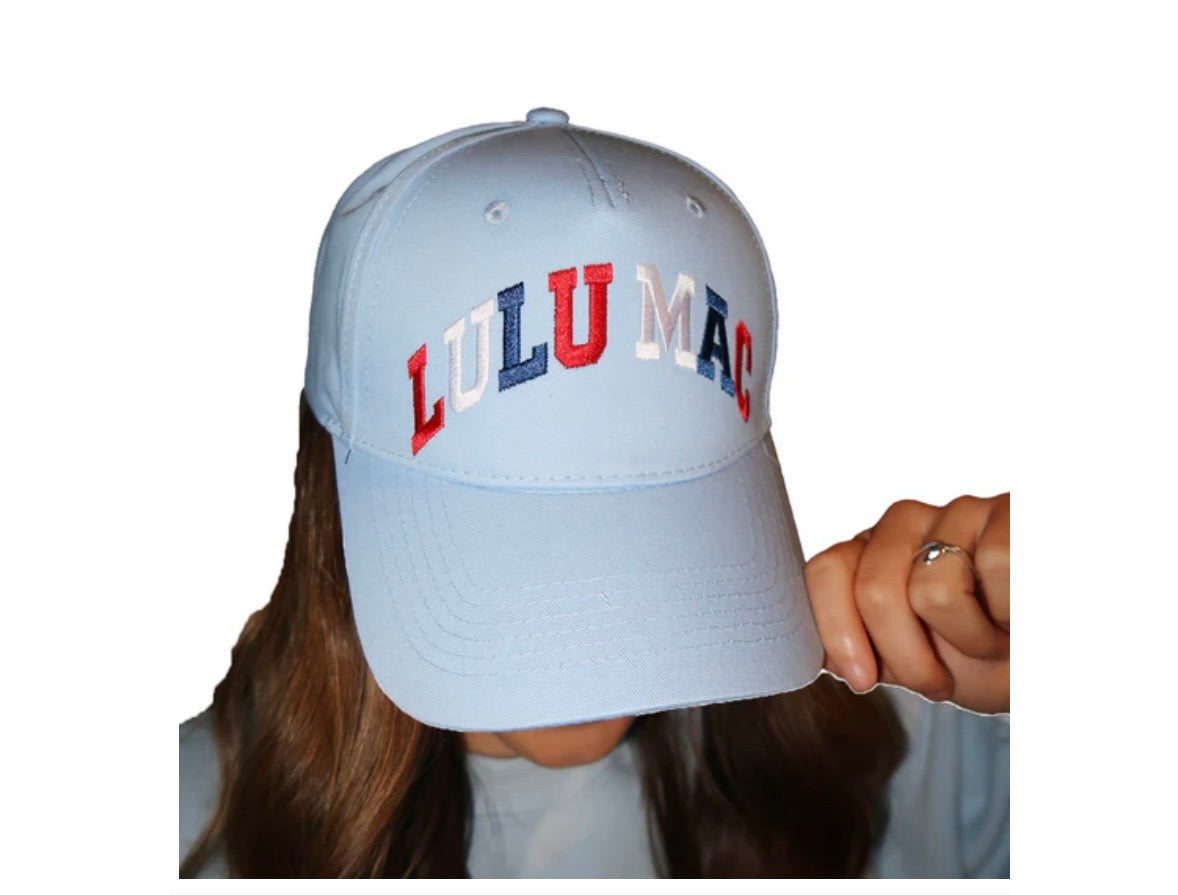 LuLu Mac Red,White and blue Cap