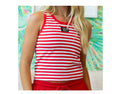 LuLu Mac Red Stripe Tank