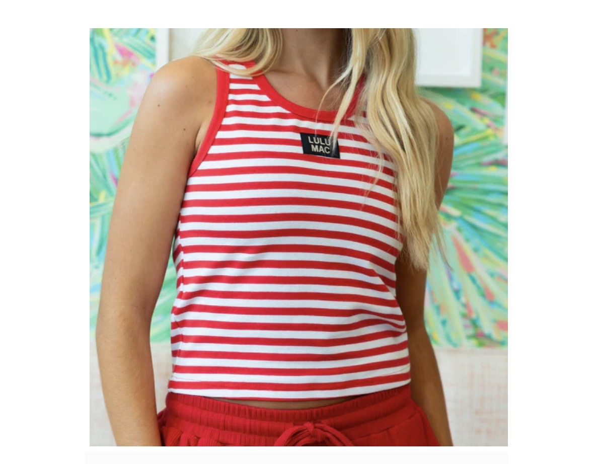 LuLu Mac Red Stripe Tank