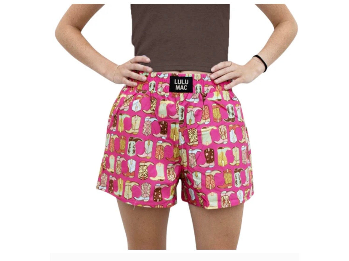 LuLu Mac Boot Print Shorts