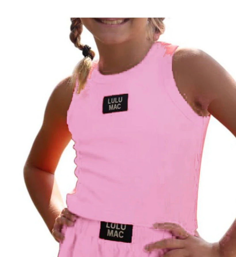 LuLu Mac  youth Light Pink Tank