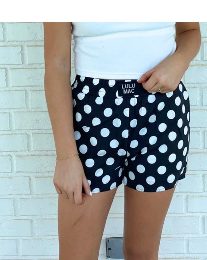 Black and White dot shorts