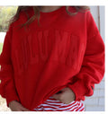 LuLu Mac Monogram Red Sweatshirt