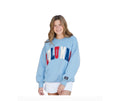 Red White LuLu Stitch Sweatshirt