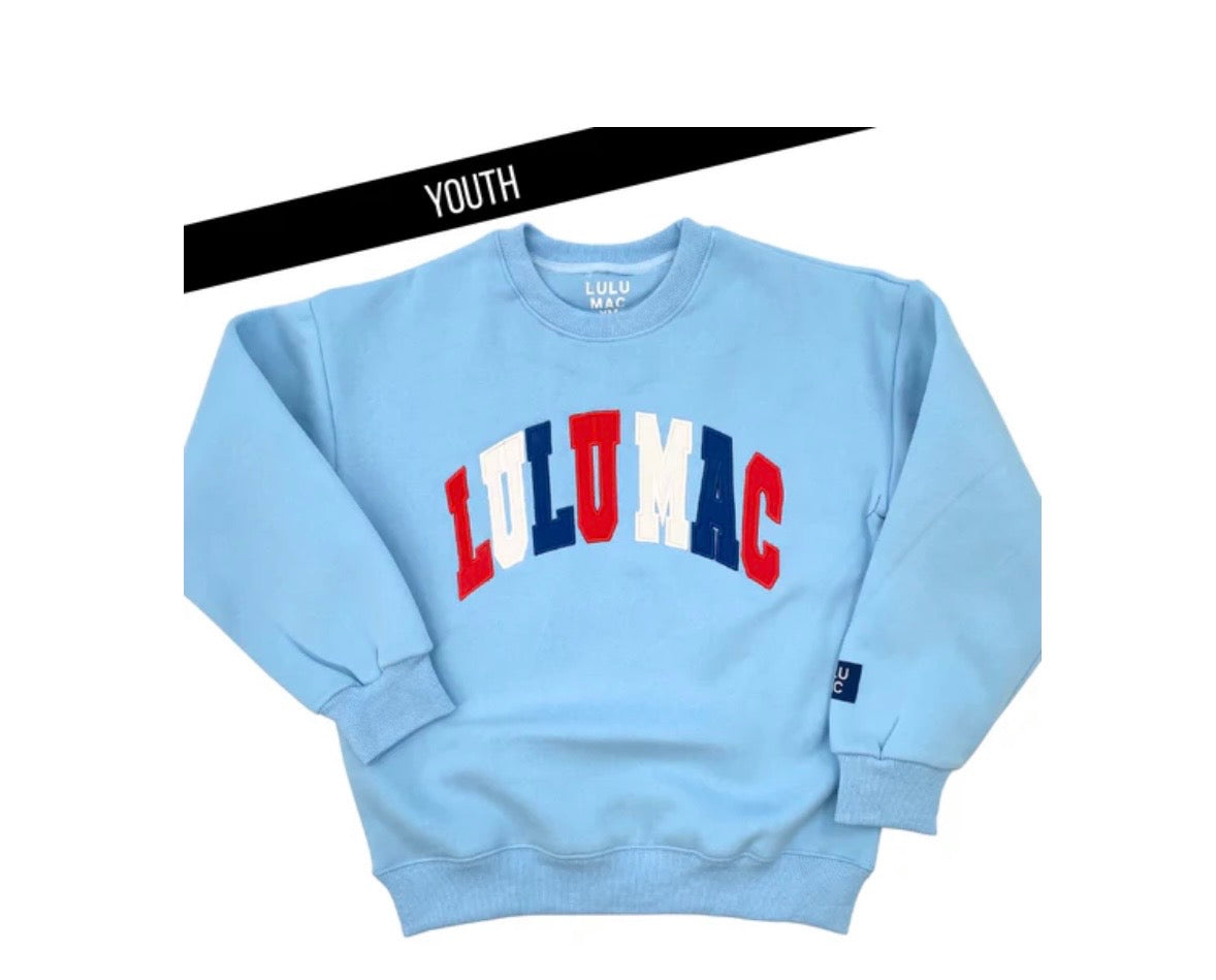 Youth Red White LuLu Stitch Sweatshirt