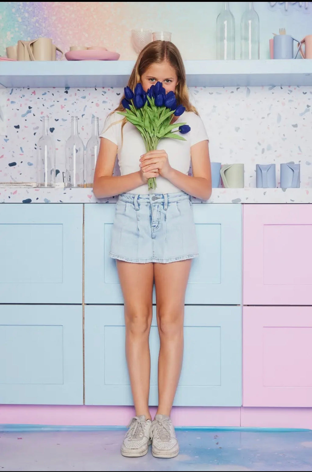 Youth KanKan Denim Short/Skort