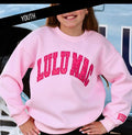 Youth LuLu Pink/Hot Pink Dot Sweatshirt
