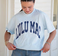 LuLu mac adult chambra/navy dot tee