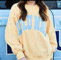 LuLu Buttr/ light blue dot Sweatshirt