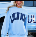 LuLu Blue/Navy dot sweatshirt