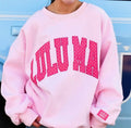 LuLu Pink/hot pink dot sweatshirt