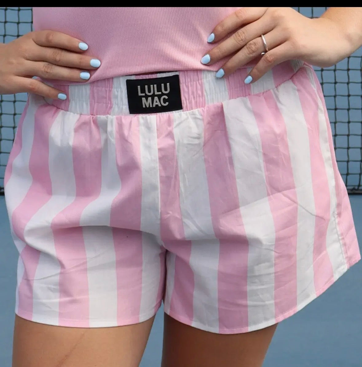 LuLu light pink darby shorts