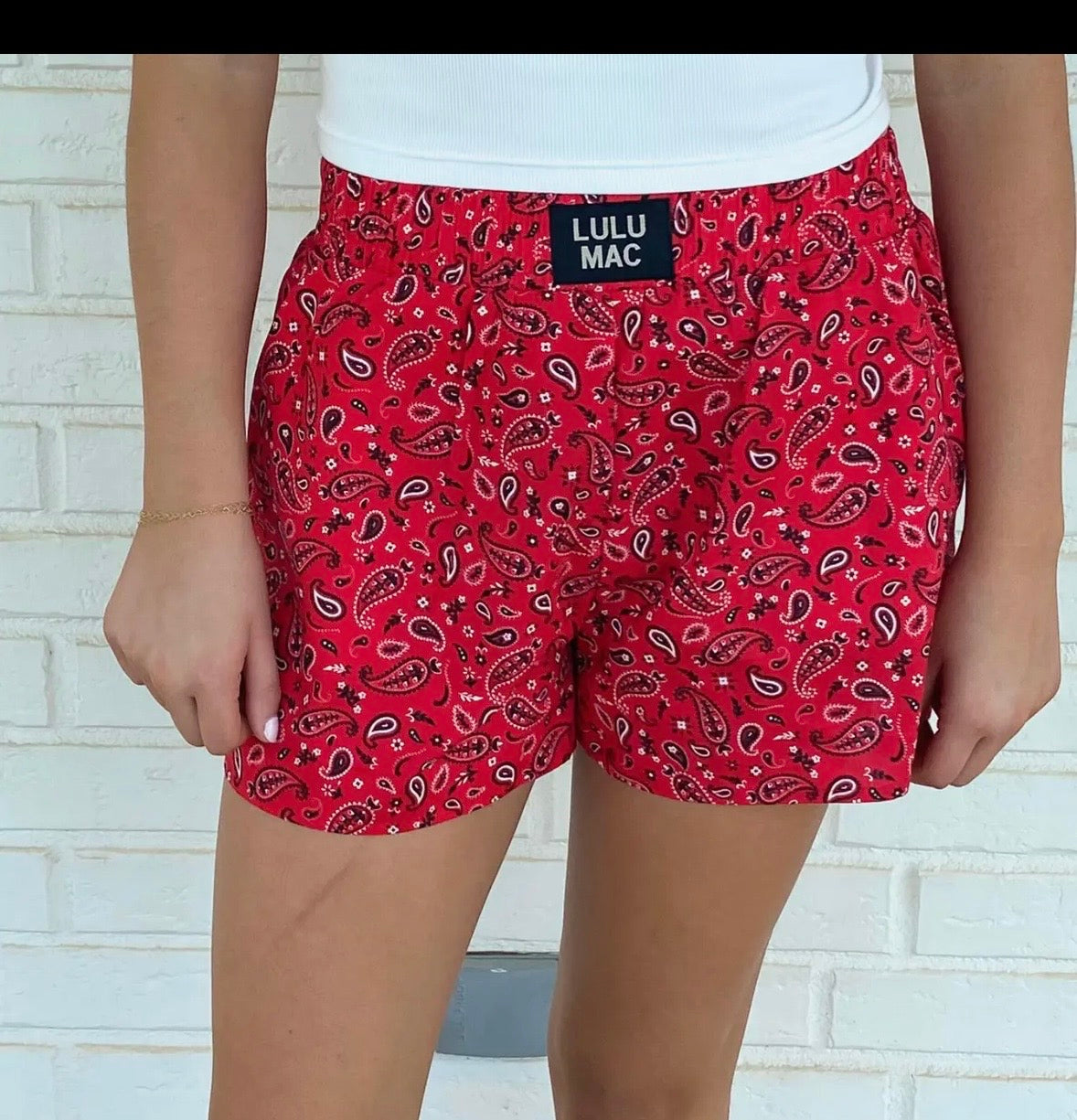 LuLu red paisley