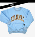 LuLu Youth  Light blue/leopard sweatshirt