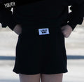 LuLu Youth terry cloth shorts-black