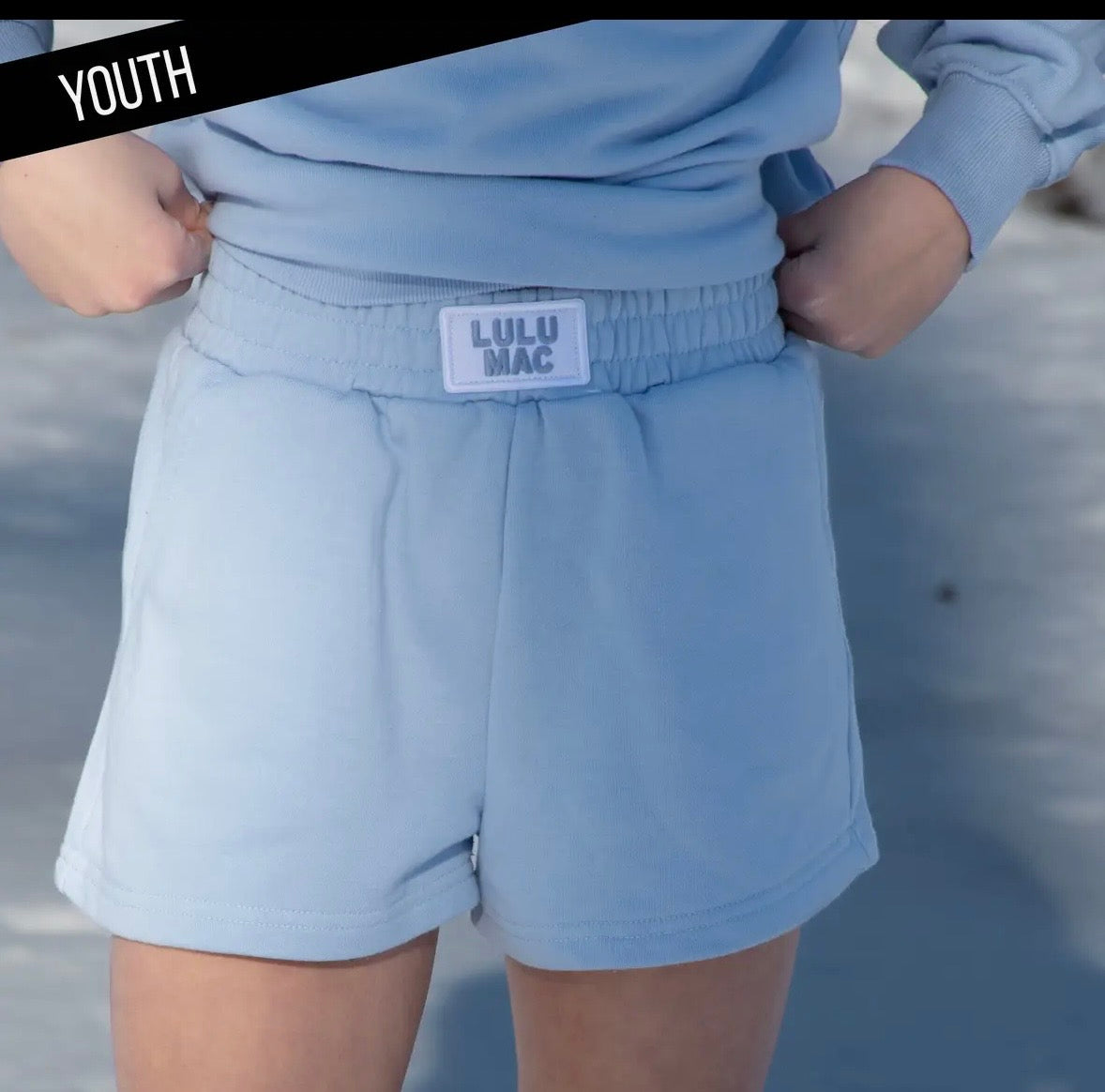 LuLu Terry cloth shorts-light blue