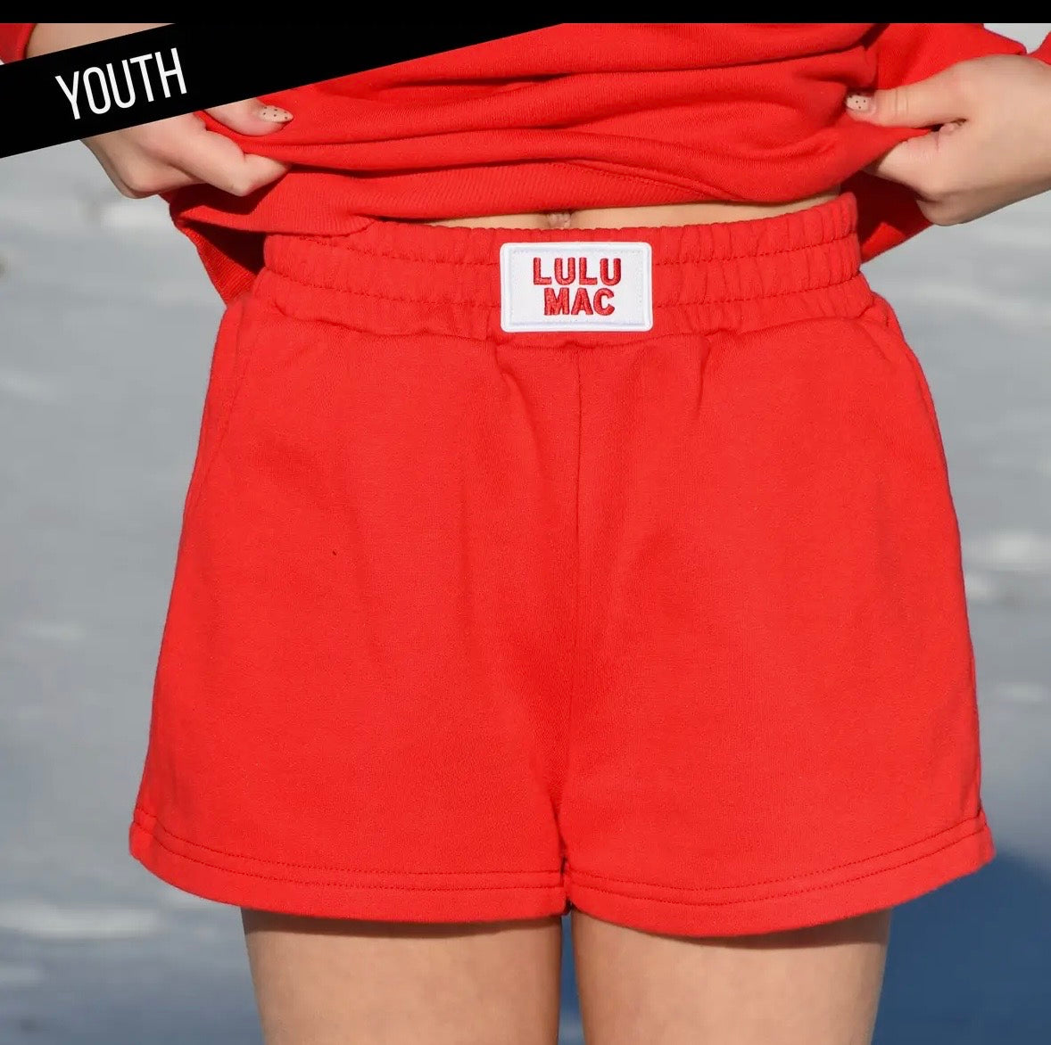 LuLu terry cloth short-red