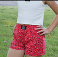 LuLu Adult Red Bandana Shorts