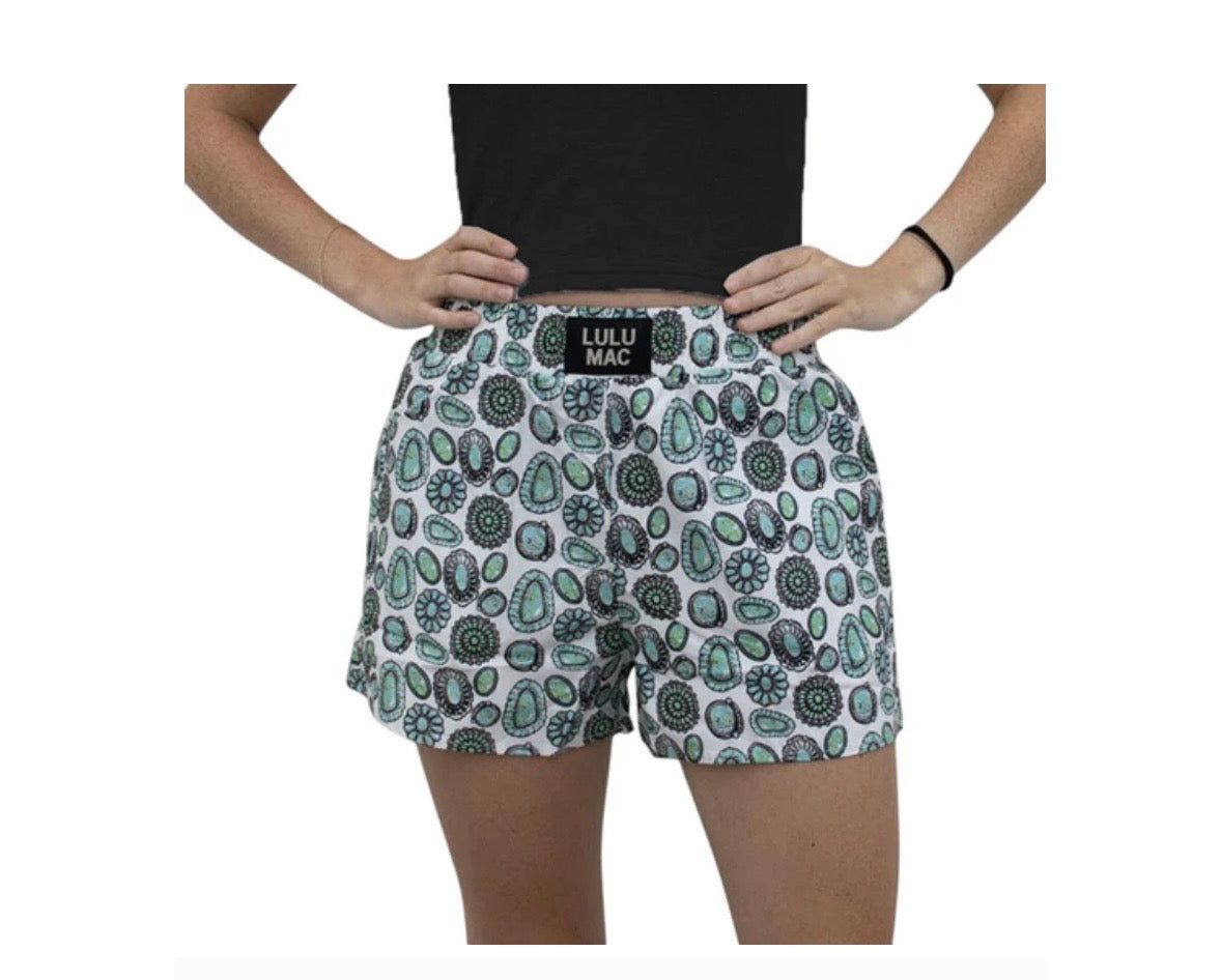 LuLu White concho short