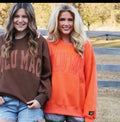 LuLu orange Mono sweatshirt