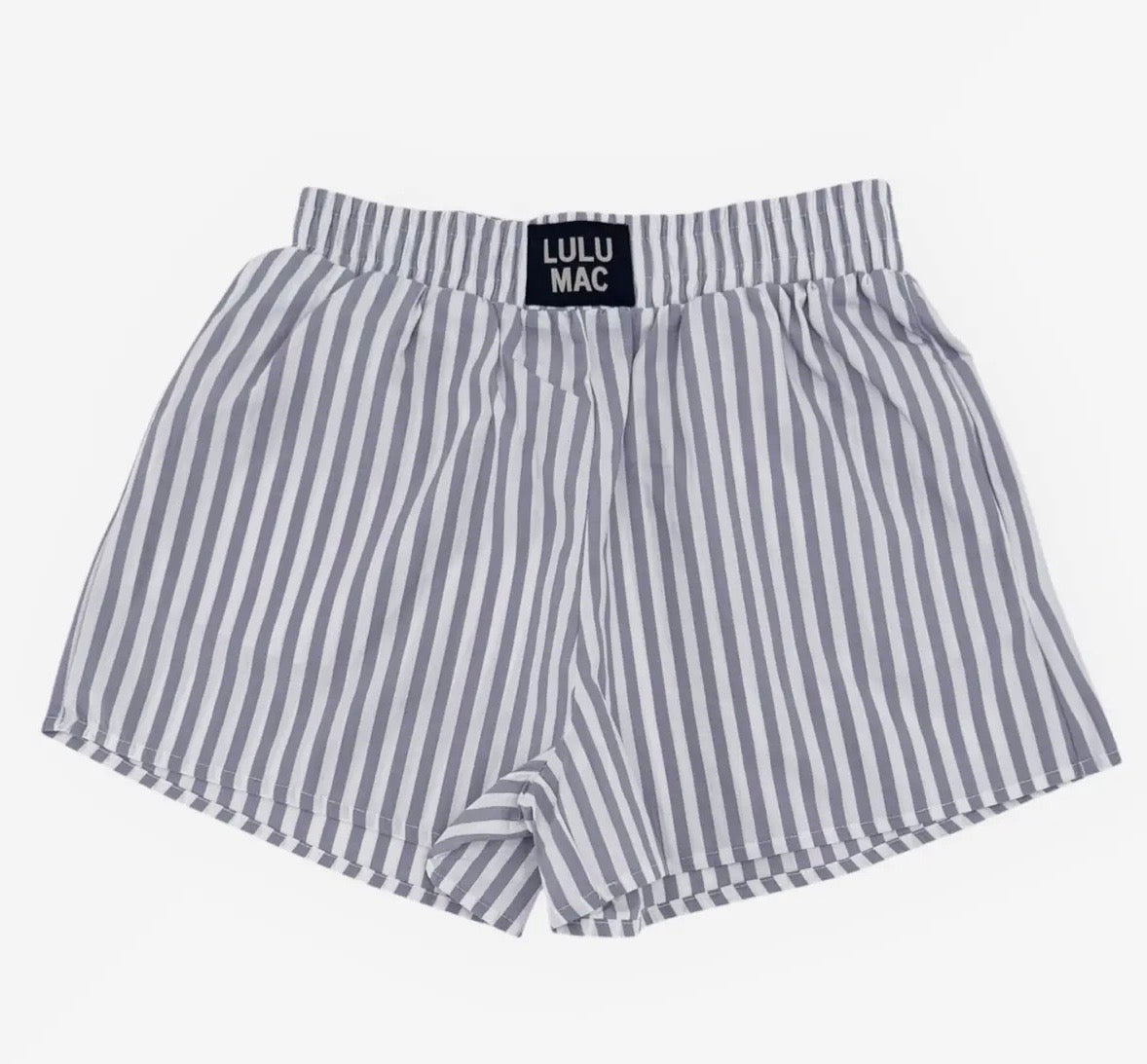 LuLu grey stripe stripe shorts