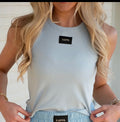LuLu Kappa Tank-Light Blue