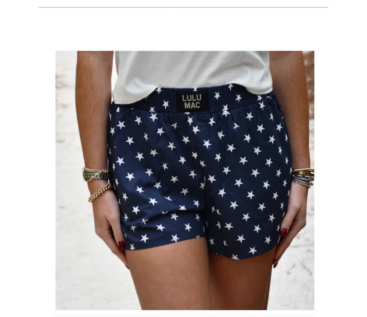 Navy Star Shorts
