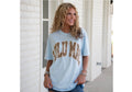 LuLu Chambray Leopard Tee