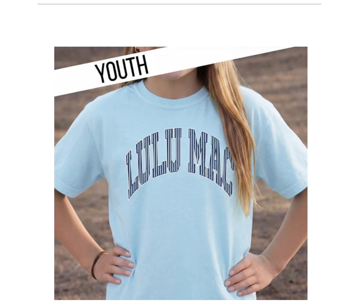 LuLu Youth Chambray Stripe Tee