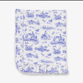 Blue Toile De Jouy Stroller blanket
