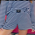 LuLu Navy Stripe Shorts