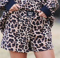 LuLu Leopard Waffle Shorts