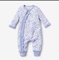 Blue Floral ruffle Romper