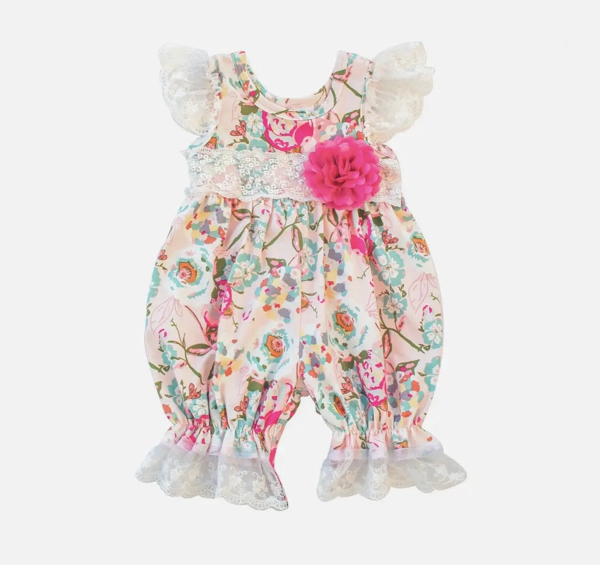 Mums and Roses Bubble Romper