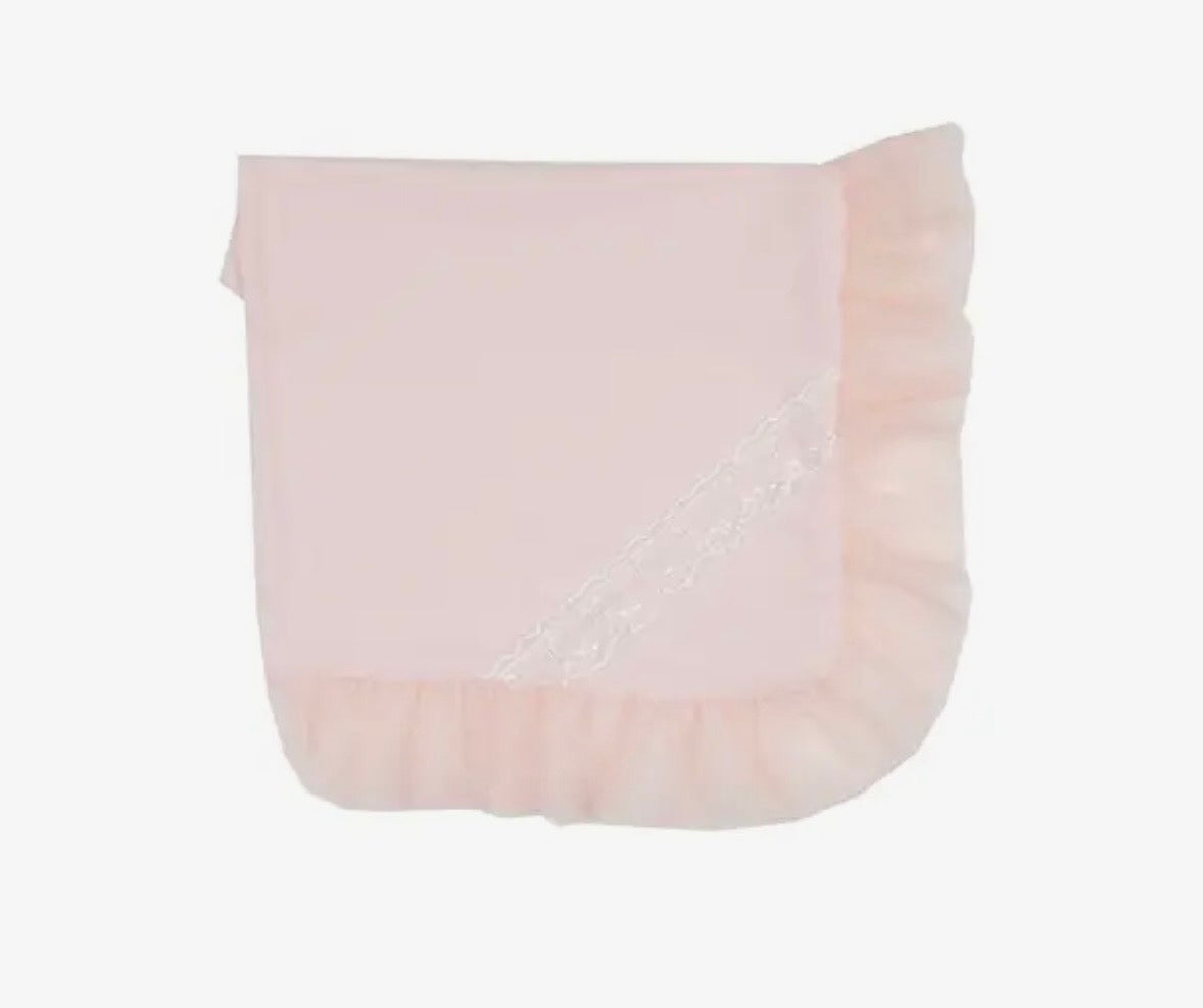 Peach Blossom Receiving Blanket