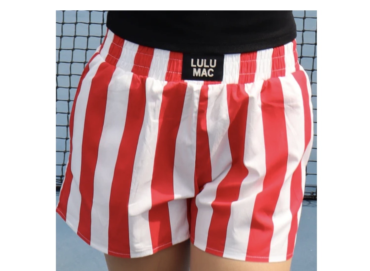 LuLu Red Darby Shorts
