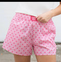 LuLu Pink w/ mini Pink Dot shorts