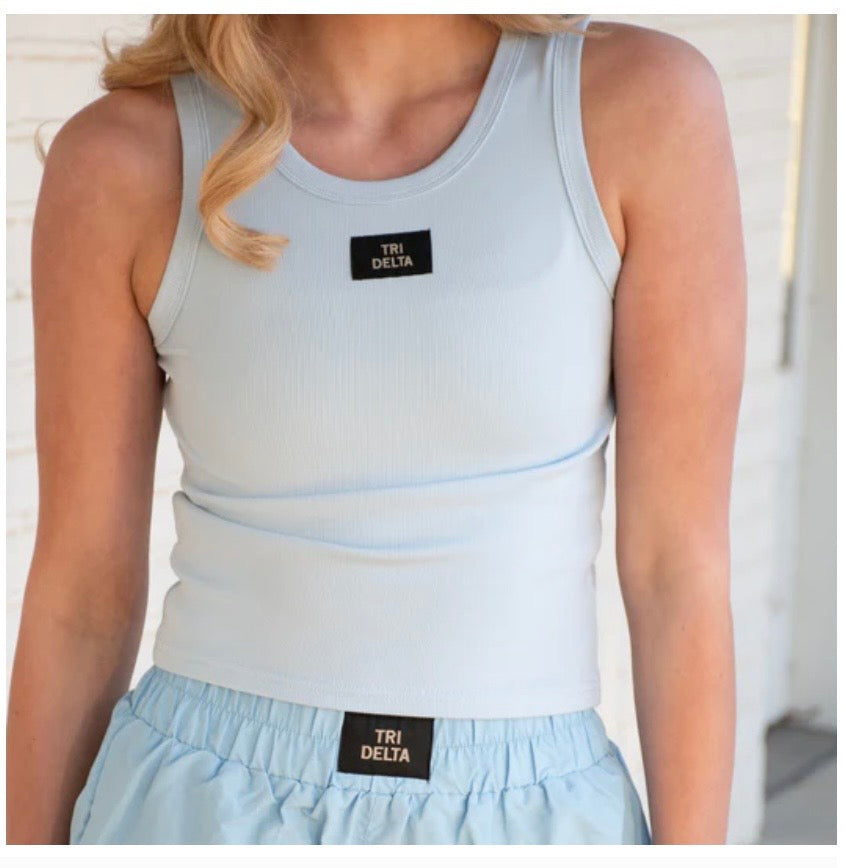 LuLu Light Blue Tri Delta Tank