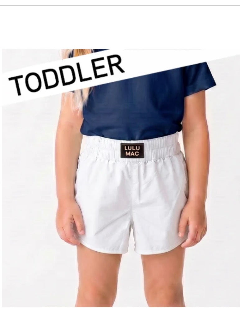 LuLu Toddler White Shorts